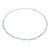 Gold-plated apatite link necklace, 'Arctic Dream' - Gold-Plated Apatite Charm Necklace from Thailand (image 2d) thumbail