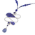 Lapis lazuli and sodalite beaded pendant necklace, 'Bohemian Delicacy' - Bohemian Lapis Lazuli and Sodalite Beaded Pendant Necklace thumbail