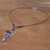 Lapis lazuli and sodalite beaded pendant necklace, 'Bohemian Delicacy' - Bohemian Lapis Lazuli and Sodalite Beaded Pendant Necklace (image 2c) thumbail