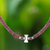 Garnet beaded necklace, 'Velvet Love' - Garnet and Karen Silver Beaded Necklace from Thailand (image 2) thumbail