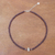 Garnet beaded necklace, 'Velvet Love' - Garnet and Karen Silver Beaded Necklace from Thailand (image 2b) thumbail