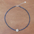 Aventurine beaded pendant necklace, 'Karen Cosmos' - Aventurine and Karen Silver Beaded Pendant Necklace (image 2b) thumbail