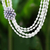 Cultured pearl beaded strand necklace, 'Powerful Cluster' - Cultured Pearl Beaded Strand Necklace from Thailand (image 2) thumbail