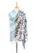 Batik silk shawl, 'Nature's Whisper' - Hand-Painted Ombre Batik Silk Shawl from Thailand (image 2f) thumbail