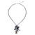 Agate and cultured pearl pendant necklace, 'Fascinating Cluster' - Agate and Cultured Pearl Beaded Cluster Pendant Necklace thumbail