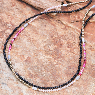 Multi-color Ceramic Bead Necklaces – Zinnia Folk Arts