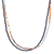 Lange Perlenkette aus Achat - Lange Perlenkette aus Achat in Rot-Orange