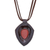 Jasper and leather pendant necklace, 'Bold Shield' - Jasper and Leather Pendant Necklace from Thailand (image 2a) thumbail