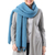 Cotton convertible scarf, 'Dreamscape in Teal' - Knit Cotton Convertible Scarf in Teal from Thailand (image 2b) thumbail