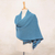 Cotton convertible scarf, 'Dreamscape in Teal' - Knit Cotton Convertible Scarf in Teal from Thailand (image 2i) thumbail