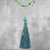 Beaded pendant necklace, 'Boho Mood' - Bohemian Multi-Gemstone Beaded Pendant Necklace thumbail