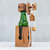 Wood puzzle, 'Open the Bottle' (5.5 inch) - Handmade Wood Bottle Holder and Puzzle (5.5 Inch) (image 2) thumbail