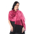 Silk scarf, 'Shimmering Magenta' - Handwoven Silk Wrap Scarf in Magenta from Thailand (image 2b) thumbail