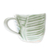Celadon ceramic teacup and saucer, 'Tea Leaf' - Leaf-Themed Celadon Ceramic Teacup and Saucer from Thailand