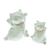Celadon ceramic figurines, 'Cats of Fortune' (pair) - Celadon Ceramic Cat Figurines from Thailand (Pair) (image 2a) thumbail