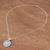 Roman glass pendant necklace, 'Glittering Moon' - Artisan Crafted Roman Glass Pendant Necklace from Thailand (image 2c) thumbail
