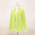 Cotton cardigan, 'Zigzag Knit in Chartreuse' - Knit Cotton Cardigan in Chartreuse from Thailand (image 2e) thumbail