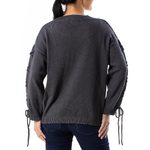 Cotton pullover, 'Cool Cross in Flint' - Knit Cotton Pullover in Flint from Thailand