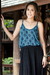 Rayon camisole top, 'Kaleidoscopic World' - Hand Sewn Geometric Rayon Camisole Top from Thailand (image 2b) thumbail
