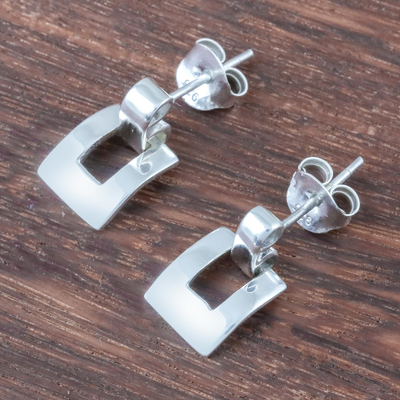 Baumelohrringe aus Sterlingsilber, 'Lovely Match'. - Moderne Ohrringe aus Sterlingsilber, hergestellt in Thailand