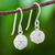 Sterling silver dangle earrings, 'Glistening Nests' - Sterling Silver Wire Dangle Earrings from Thailand thumbail