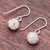 Sterling silver dangle earrings, 'Glistening Nests' - Sterling Silver Wire Dangle Earrings from Thailand (image 2b) thumbail