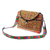 Cotton blend shoulder bag, 'Colorful Hmong' - Geometric Hmong Cotton Blend Messenger Bag from Thailand