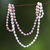 Lange Halskette aus Zuchtperlen - Lange Halskette mit Zuchtperlen in Rosa aus Thailand