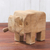 Escultura de madera - Escultura de elefante de madera de Santol tallada a mano de Tailandia