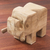 Wood sculpture, 'Elephant Surprise' - Hand-Carved Santol Wood Elephant Sculpture from Thailand