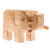 Holzskulptur - Handgeschnitzte Elefantenskulptur aus Santol-Holz aus Thailand