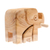 Esculturas de madera, (pareja) - Esculturas anidadas de madera con temática de elefante de Tailandia (par)