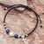 Lapis lazuli beaded bracelet, 'Joyful Faith' - Lapis Lazuli Beaded Bracelet from Thafiland thumbail