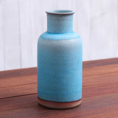 Light Blue Ceramic Vase Handmade Ceramic Vase