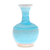 Ceramic vase, 'Sky Flute' - Fluted Ceramic Vase in Blue from Thailand thumbail