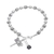 Silver beaded bracelet, 'Flower Dragonfly' - Dragonfly-Themed Silver Beaded Bracelet from Thailand thumbail