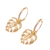 Ohrhänger aus vergoldetem Sterlingsilber - Handgefertigte thailändische vergoldete Ohrhänger