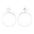 Sterling silver dangle earrings, 'Wondrous Circles' - Round Sterling Silver Dangle Earrings from Thailand