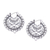 Sterling silver hoop earrings, 'Classic Swirls' - Artisan Crafted Sterling Silver Hoop Earrings from Thailand