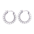 Sterling silver hoop earrings, 'Classic Loops' - Loop Pattern Sterling Silver Hoop Earrings from Thailand