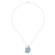 Roman glass pendant necklace, 'Oval Moon' - Oval Roman Glass Pendant Necklace from Thailand