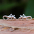 Sterling silver button earrings, 'Sleek Salamander' - 925 Silver Salamander Stud Earrings Handcrafted in Thailand