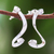 Sterling silver drop earrings, 'Coiling Ribbons' - Sterling Silver Ribbon Drop Earrings from Thailand thumbail