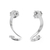 Sterling silver drop earrings, 'Coiling Ribbons' - Sterling Silver Ribbon Drop Earrings from Thailand (image 2a) thumbail
