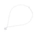 Sterling silver pendant necklace, 'Orchid Blossom' - 925 Silver Floral Pendant Necklace Handcrafted in Thailand