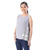 Cotton tank top, 'Flirty Bloom in Ash' - Floral Embroidered Cotton Tank Top in Ash from Thailand