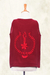 Cotton tank top, 'Flirty Bloom in Crimson' - Floral Embroidered Cotton Tank Top in Crimson from Thailand (image 2g) thumbail
