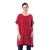 Cotton tunic, 'Crimson Bloom' - Floral Cotton Tunic in Crimson from Thailand (image 2a) thumbail