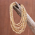 Wood beaded strand necklace, 'Cute Boho in Beige' - Wood Beaded Strand Necklace in Beige from Thailand (image 2) thumbail