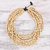 Wood beaded strand necklace, 'Cute Boho in Beige' - Wood Beaded Strand Necklace in Beige from Thailand (image 2b) thumbail